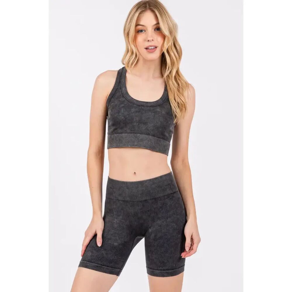 Seamless Racer Back Ribbed Tank - Picture 1 of 3